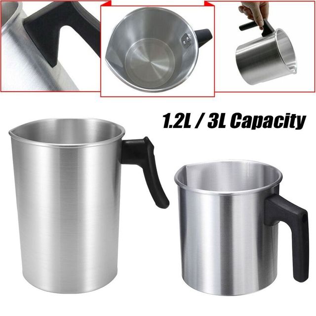 1.2L/3L Candle Melting Pot Aluminium Wax Melting Cup Wax Pot Candle Making Pouring  Pot For Home DIY Soap Chocolate Melt Tool - AliExpress